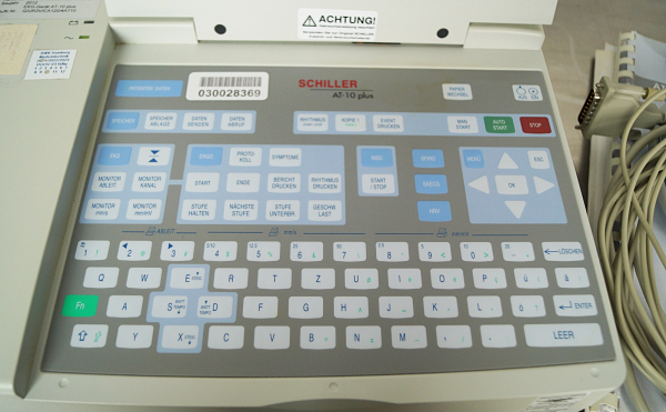 Schiller At 10 plus Cardiovit 12 Kanal Elektrokardiograph EKG Schreiber