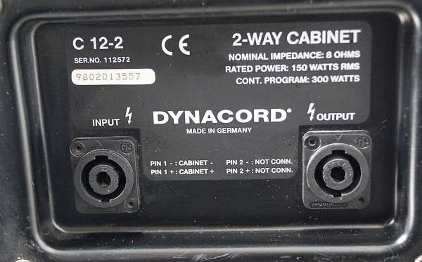 2x Dynacord Corus C12.2 Passiver Fullrangelautsprecher 150W RMS