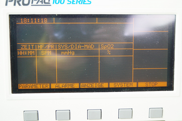 Welch Allyn Propaq 106 Protokoll Vitalzeichen Patientenmonitor EKG