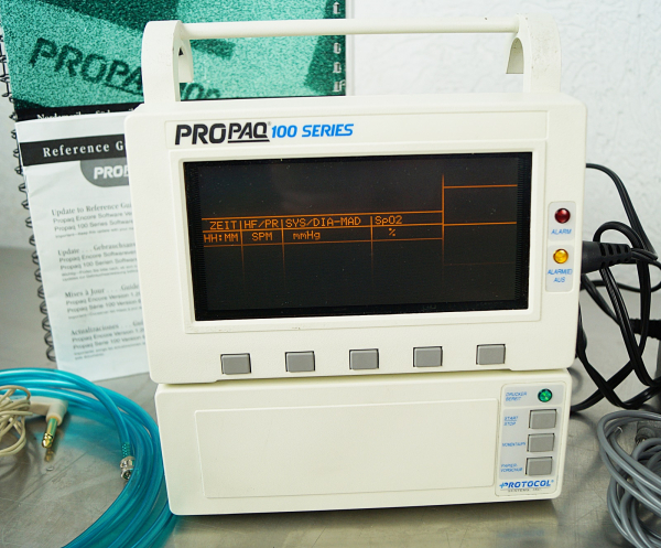 Welch Allyn Propaq 106 Protokoll Vitalzeichen Patientenmonitor EKG