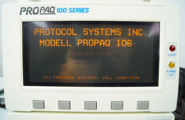 Welch Allyn Propaq 106 Protokoll Vitalzeichen Patientenmonitor EKG