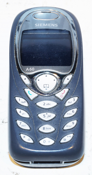 Siemens A60 Handy grau blau Mobiltelefon Farbdisplay