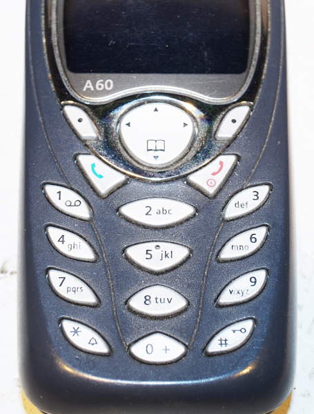 Siemens A60 Handy grau blau Mobiltelefon Farbdisplay