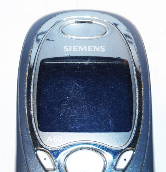 Siemens A60 Handy grau blau Mobiltelefon Farbdisplay