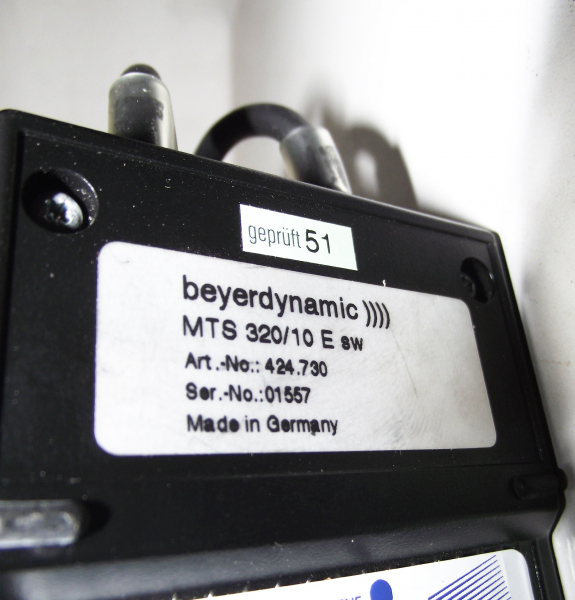 1x BEYERDYNAMIC MTS 320/10 E sw SPRECHSTELLE TISCHSPRECHSTELLE KONFERENZ SPRECHSTELLE SCHWANENHALS MIKROFON NEUWERTIG A1460