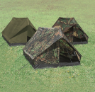 Zweimannzelt Mini Pack Super Oliv, Woodland, Flecktarn