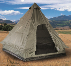 Pyramidenzelt Tipi 4 Personen Oliv