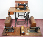 3x Singer Nähmaschine Klassiker Tisch Sewing Nähmaschinengestell